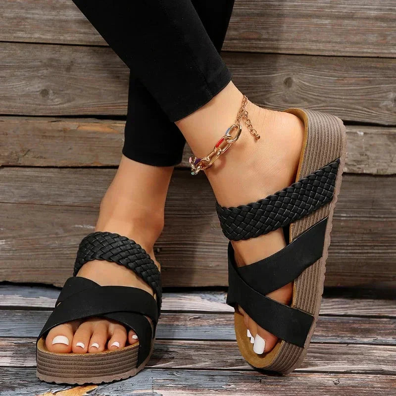 Sophie | Orthopedic Sandals (Snake Print)