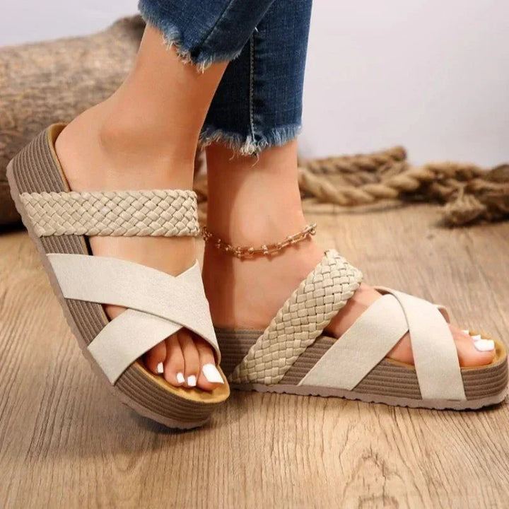 Sophie | Orthopedic Sandals (Snake Print)